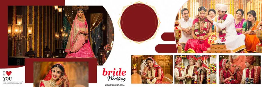 Vidhi Wedding Album Design 12x36 PSD Templates
