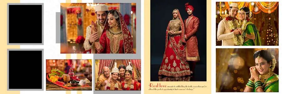 Vidhi Wedding Album Design 12x36 PSD Templates