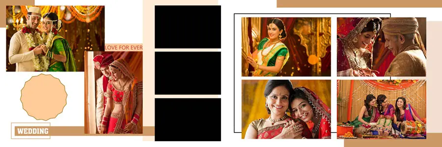 Creative 12x36 Wedding Album PSD Templates 2025