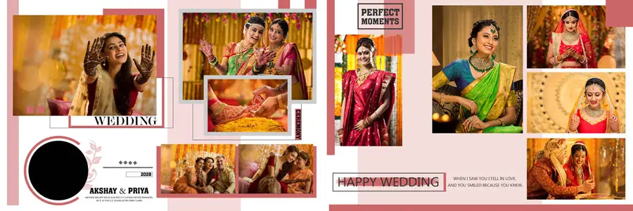 Creative 12x36 Wedding Album PSD Templates 2025
