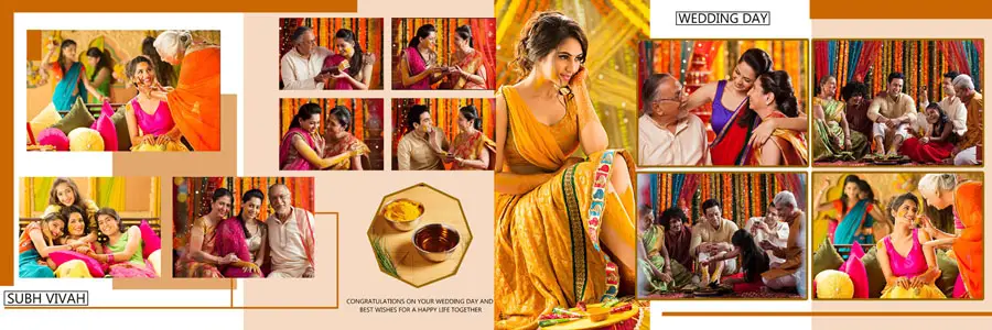 Creative 12x36 Wedding Album PSD Templates 2025