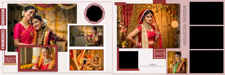 Creative 12x36 Wedding Album PSD Templates 2025