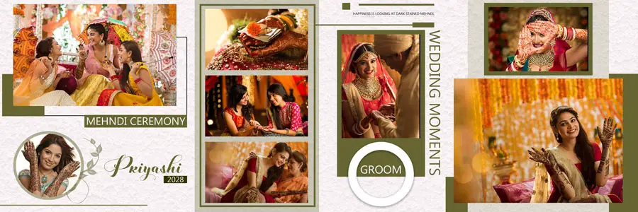 Creative 12x36 Wedding Album PSD Templates 2025