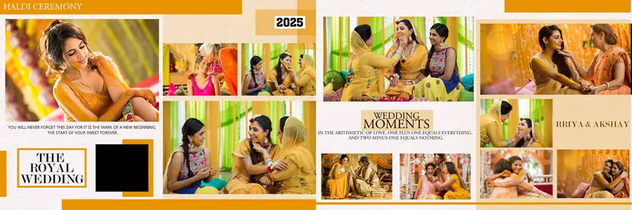 Creative 12x36 Wedding Album PSD Templates 2025