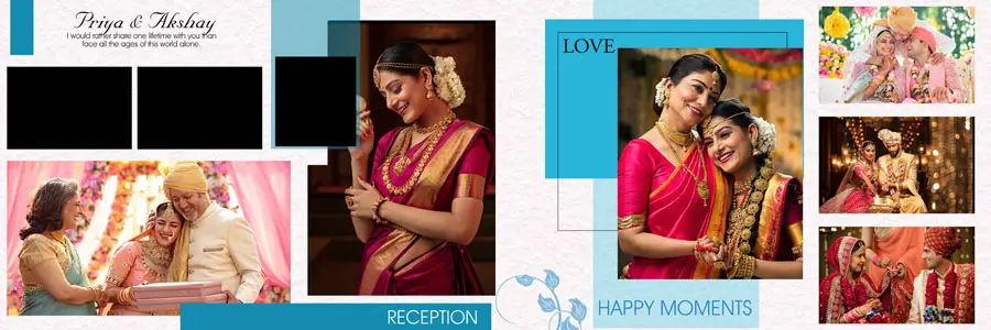Creative 12x36 Wedding Album PSD Templates 2025