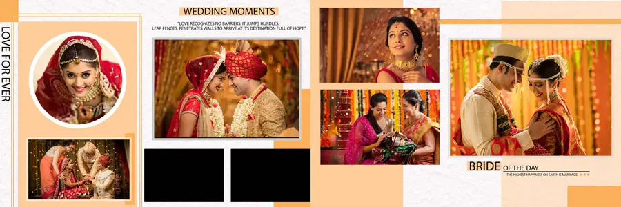 Creative 12x36 Wedding Album PSD Templates 2025