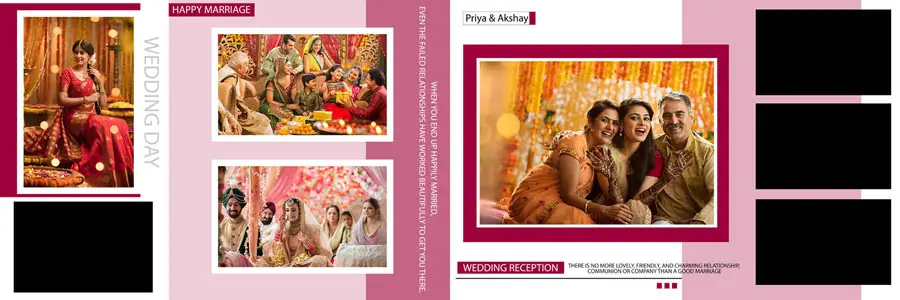 Creative 12x36 Wedding Album PSD Templates 2025