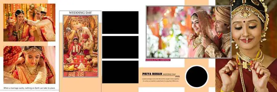 Creative 12x36 Wedding Album PSD Templates 2025