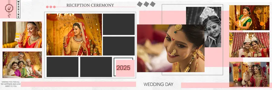 Creative 12x36 Wedding Album PSD Templates 2025