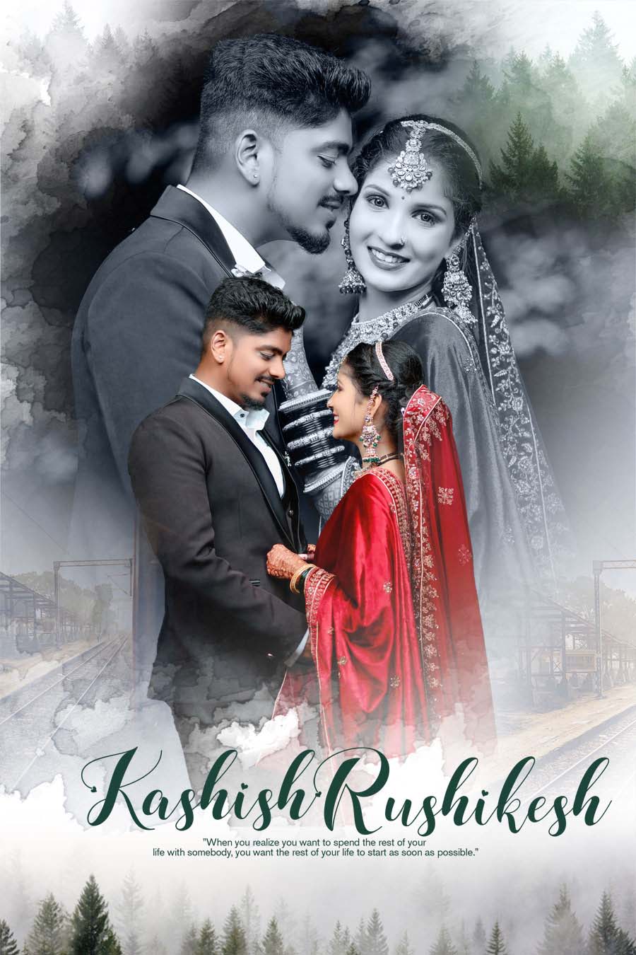 Free Indian Wedding Album Cover PSD 12x18 Designs 2025