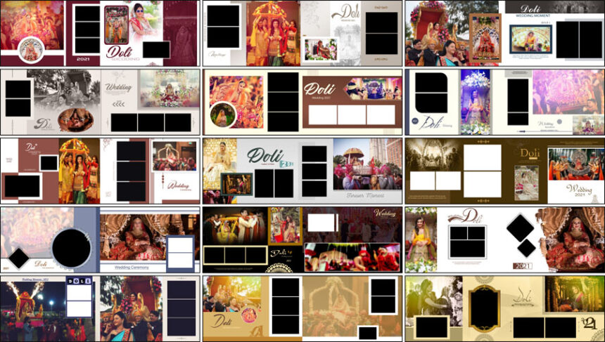 15 Free Wedding Album PSD Templates Download