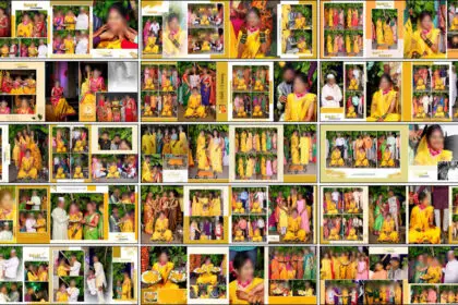 16 Haldi Ceremony Album Design PSD 12x36 Templates
