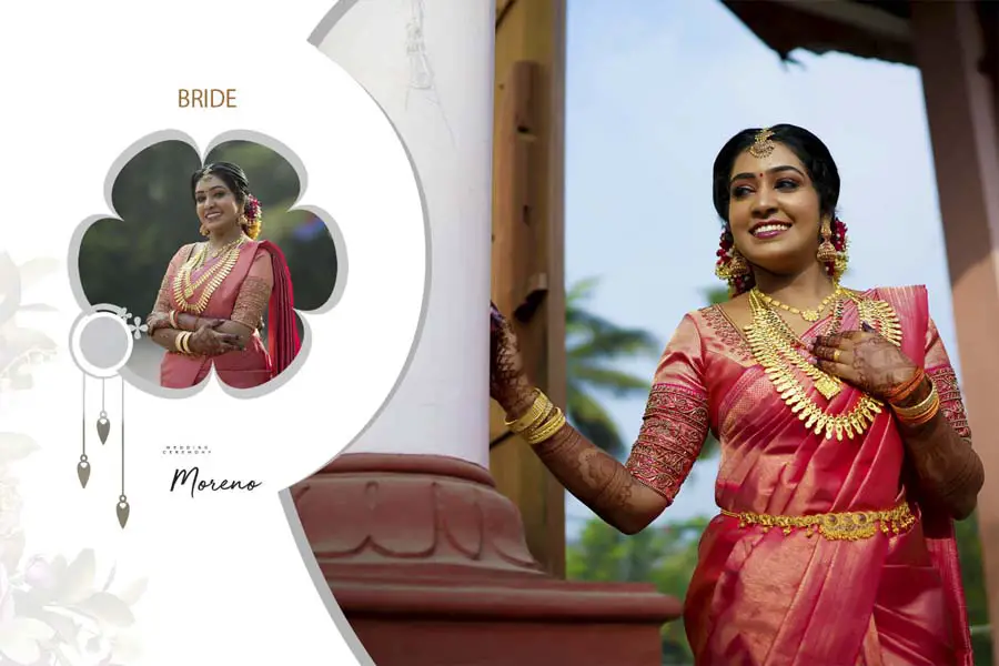 Minimal couple portrait wedding album cover PSD template 12x18
