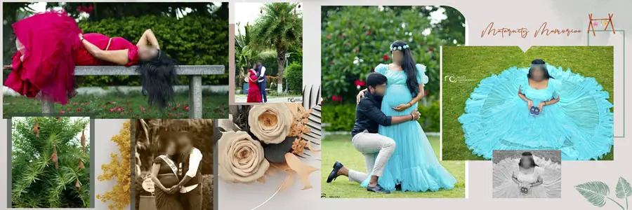 Professional Baby Shower Album 12x36 PSD Template Download