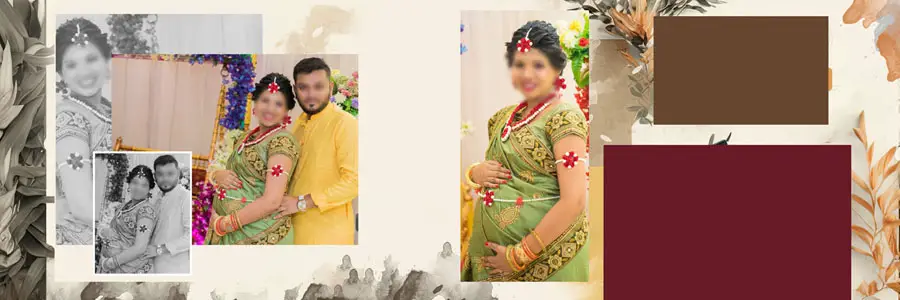 High Quality Baby Shower Album PSD 12x36 Template