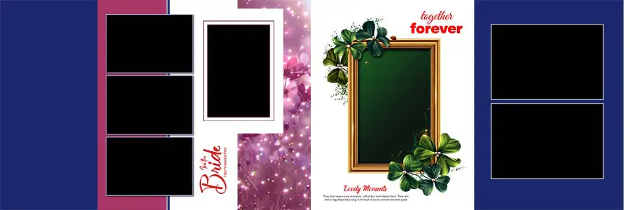 Elegant 12x36 Wedding Album Design PSD Layouts Free Download