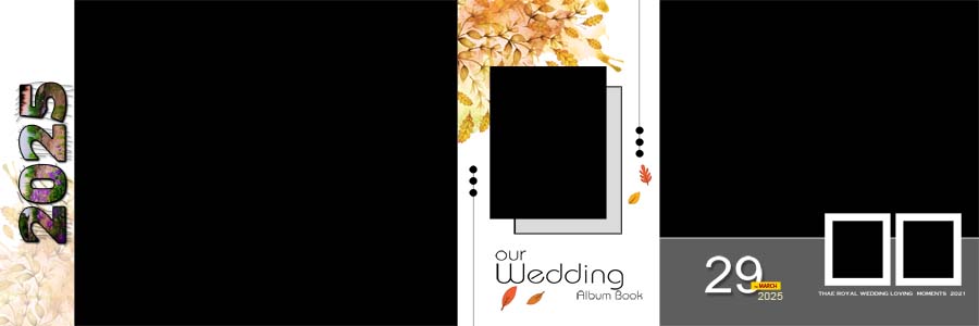 Elegant 12x36 Wedding Album Design PSD Layouts Free Download