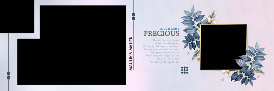 Elegant 12x36 Wedding Album Design PSD Layouts Free Download