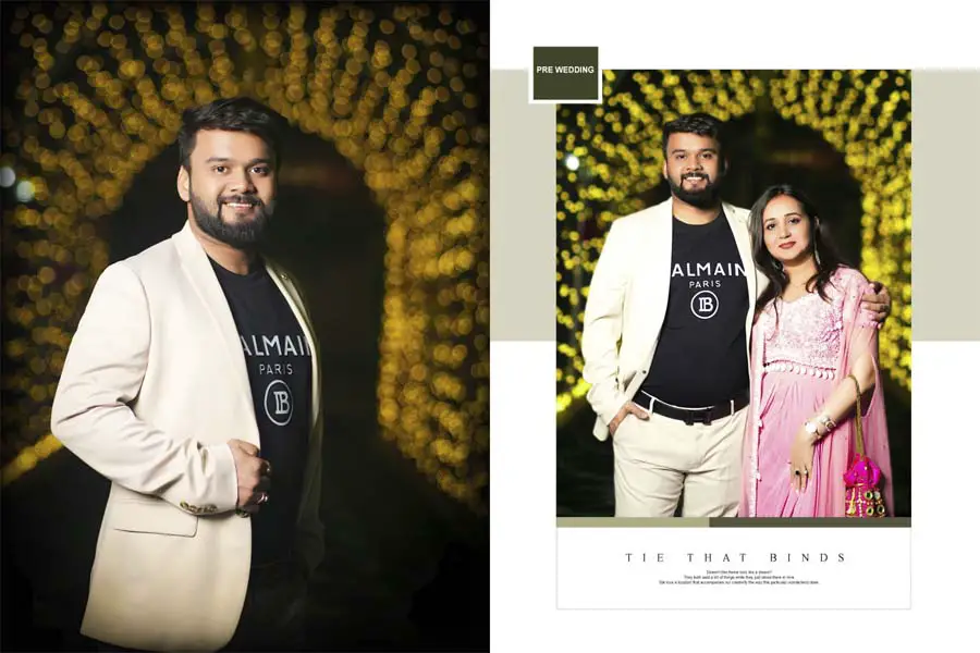 Premium Indian wedding album cover 12x18 PSD sheet