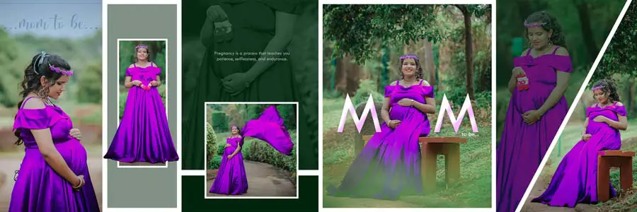 premium maternity design 12x36 PSD template 300 dpi cover and inner pages