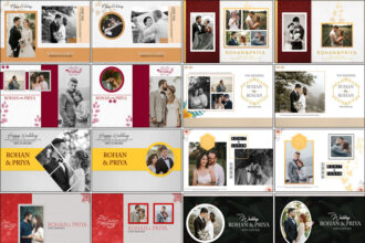 120 Wedding Album Cover Design 14x20 PSD Templates