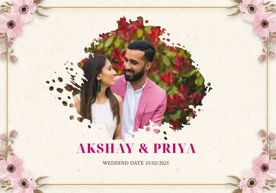 Creative wedding album front cover PSD 14x20 with soft backgrounds