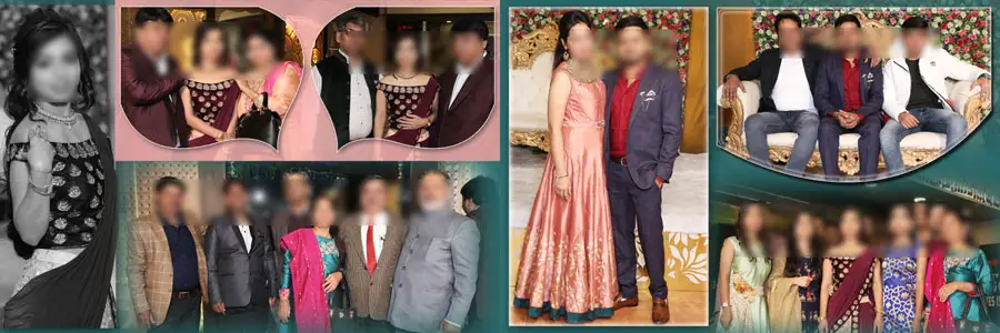 premium wedding reception album design psd template