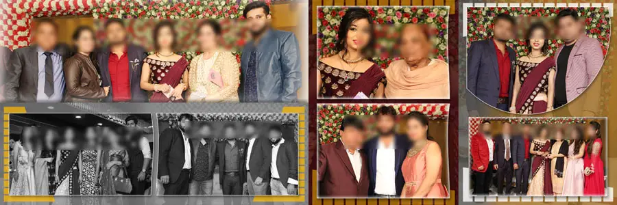 creative wedding reception album psd for professional album makers