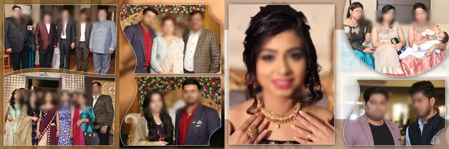 creative wedding reception album design psd template preview