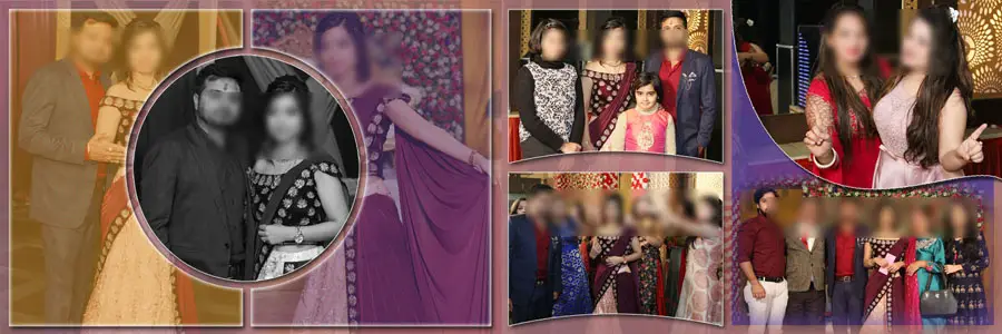 wedding reception album design psd template for professional photographers