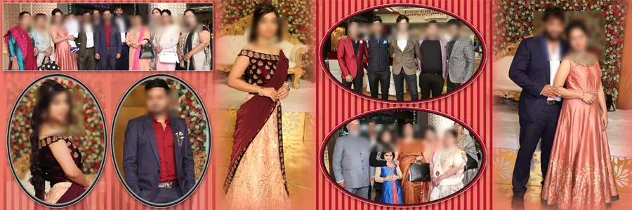 professional wedding reception album psd design for printing