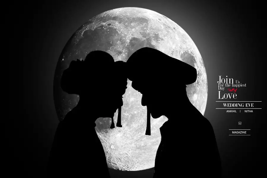 Elegant Marathi wedding album cover design PSD template 12x18 size