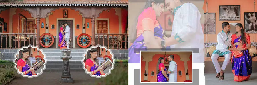 Editable maternity album design PSD 12x36 for pregnancy memories