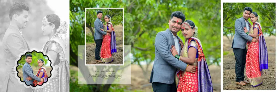 Full Marathi wedding album design 12x36 PSD bundle