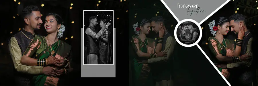 Karizma wedding album design 12x36 PSD for Marathi weddings