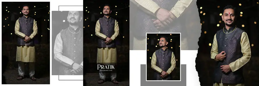 High resolution Marathi wedding album inner pages PSD