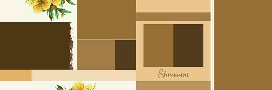 Professional wedding album PSD template 12x36 free download