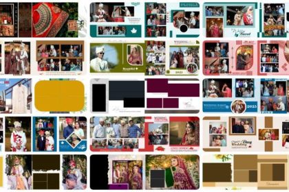 15 Barat Wedding Album Design 12x36 Free PSD Templates
