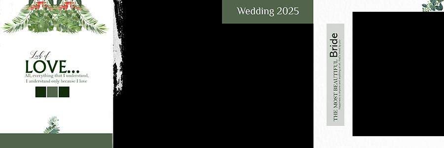 High quality wedding photo album PSD for Photoshop users