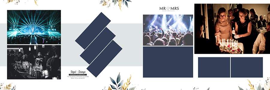 Modern wedding album design PSD free download for designers