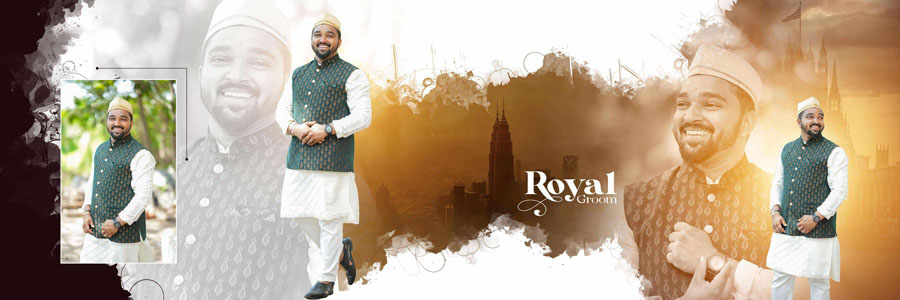 Maharashtrian wedding album design with modern 12x36 photo layout