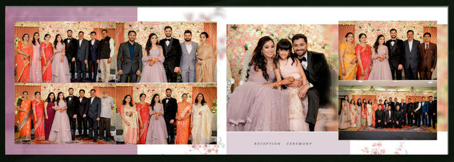 Editable traditional wedding album design in Photoshop