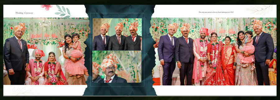Indian wedding album design 12x36 PSD