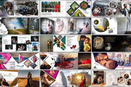 20 Free Wedding Album PSD 12x36 – Modern Couple Designs