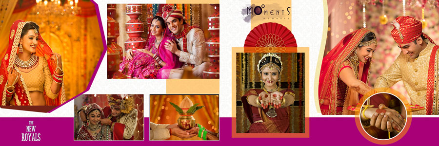 Free Indian wedding album PSD layout 12x36 design 01