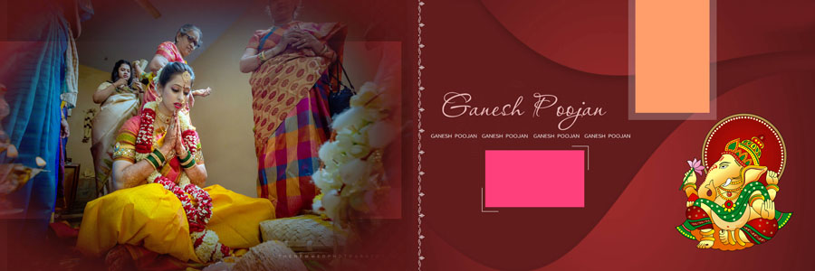 Creative Indian wedding album PSD layout collection design 20