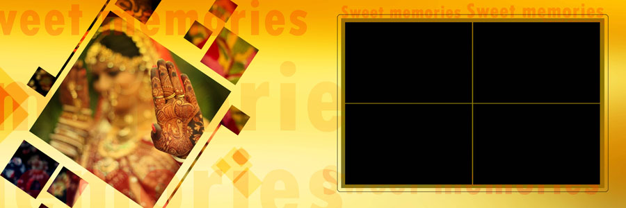 Creative Indian wedding photo album spread design 08