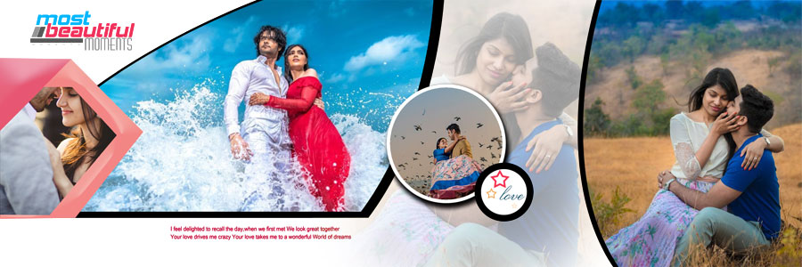 12x36 wedding album PSD layout for couple photography preview 02