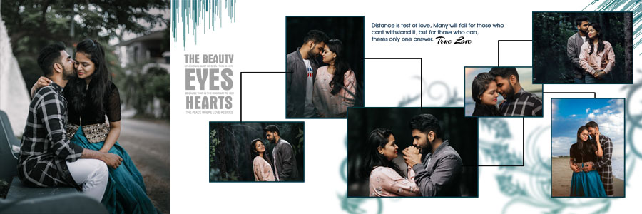 12x36 Photoshop wedding photo album design for couples preview 07