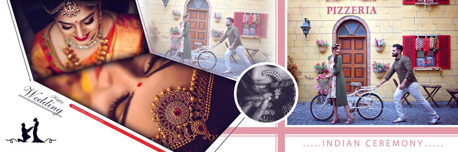 Wedding photography album spread template for modern couples preview 09